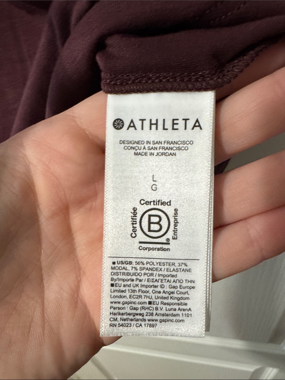 Athleta With Ease Tee 2.0 US Large NWT - Picture 4 of 4